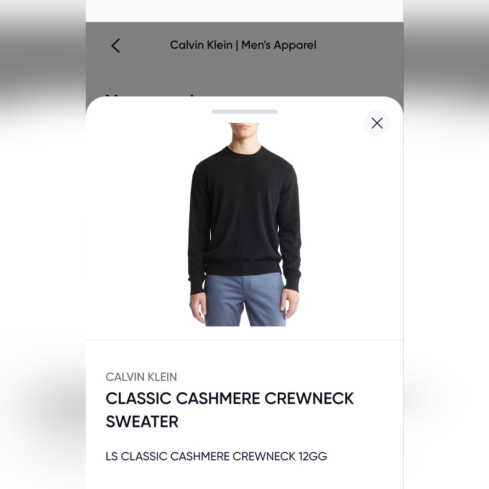 Brand new cashmere calvin klein sweater